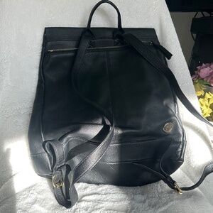 Leather backpack purse